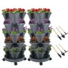 Size: 2 Sets, Shape: 5-Tier, and Actual Color: Dark Gray