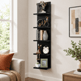 Living Room Library Unit 5 Tier Wall Sh Mounted Shelves Unit For Living Room Bedroom Floating ...