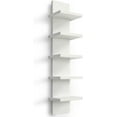 thumbnail image 1 of 5 Tier Wall Shelf Unit,White Vertical Floating Shelf-Narrow Decorative Wall Mount Modern Wall Decor Shelves for Bedrooms, Living Rooms 5.5", 1 of 6