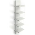thumbnail image 1 of 5 Tier Wall Shelves White, Vertical Column Shelf Floating Storage Home Decor Organizer Tall Tower Design Utility Shelving Bedroom Living Room, 30.7, 31, 1 of 8