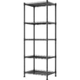 thumbnail image 1 of 5-Tier Wire Shelving Unit, Black, 11.8"D x 16.6"W x 53.5"H, Metal Storage Rack, 1 of 7