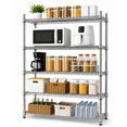 thumbnail image 1 of 5-Tier Wire Shelving Unit, Heavy Duty Adjustable Metal Storage Rack for Pantry,Kitchen & Garage, Stable Chrome Storage Shelves with Leveling Feet,35.5"W x 14"D x 71"H, 1 of 8