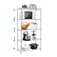 thumbnail image 1 of 5 Tier Wire Shelving Unit, Height Adjustable Wire Shelves, Metal Storage Rack Organizer for Laundry, Kitchen, Bathroom, Pantry, Closet (13.5"D x 29"W x 59"H, Chrome), 1 of 8