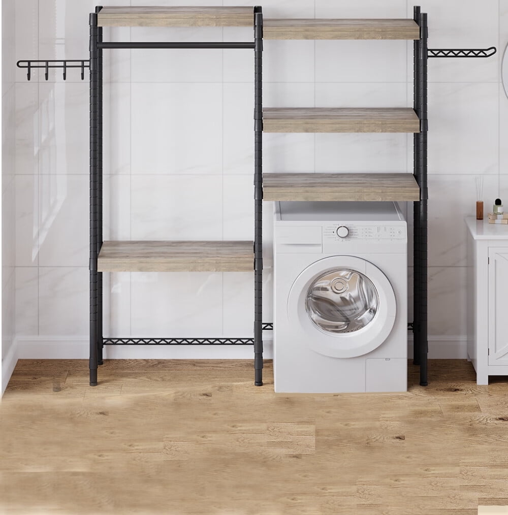 Over The Washer and Dryer Storage Shelf, Laundry Room Drying Rack