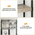 thumbnail image 1 of 5-Tier Wood Over The Washer and Dryer Storage Shelf for Laundry Room 30" wide, 1 of 5