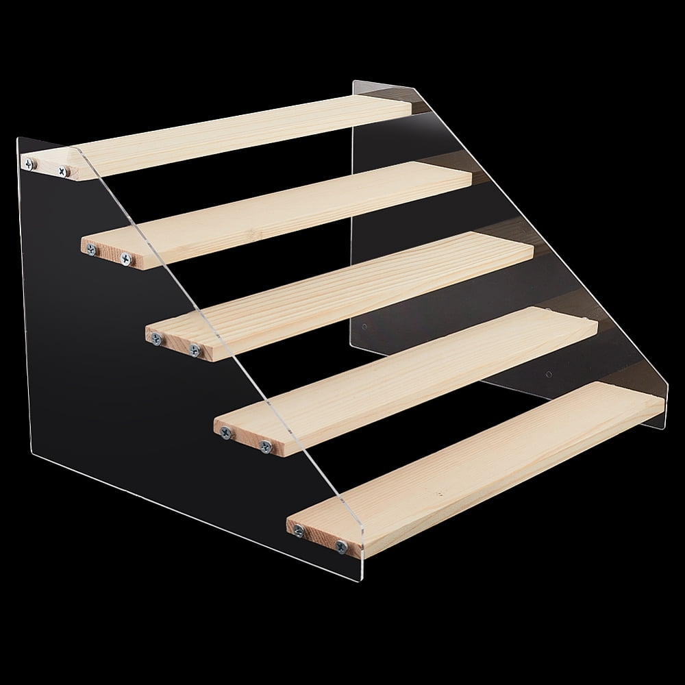 5-Tier Wooden Display Stand - Step Table Display Organizer for Office ...