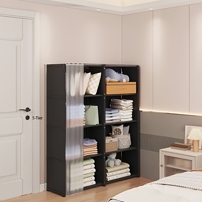 5 Tiers Of Freestanding Hangers, Multi-functional Display Storage Racks ...