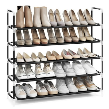 5-Tiers Shoe Rack, 25pairs for Home Shoe Organize, Waterproof Non-Woven Fabric, 11”D x 38.8”W x 36.2”H