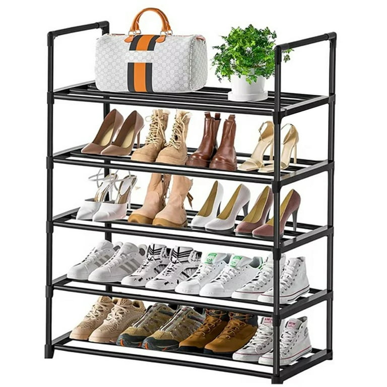 Large Shoe Rack Organizer Tall Metal Shoe Rack for Entryway Holds