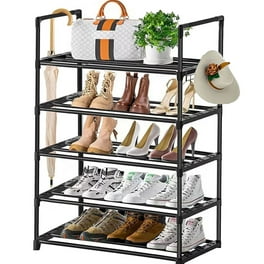 Bextsrack Shoe Rack for Closet, 4-Tier Stackable Adjustable Shoe