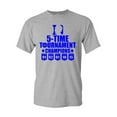 thumbnail image 1 of 5-Time Tournament Champions Coack K Adult T-Shirt Tee, 1 of 2
