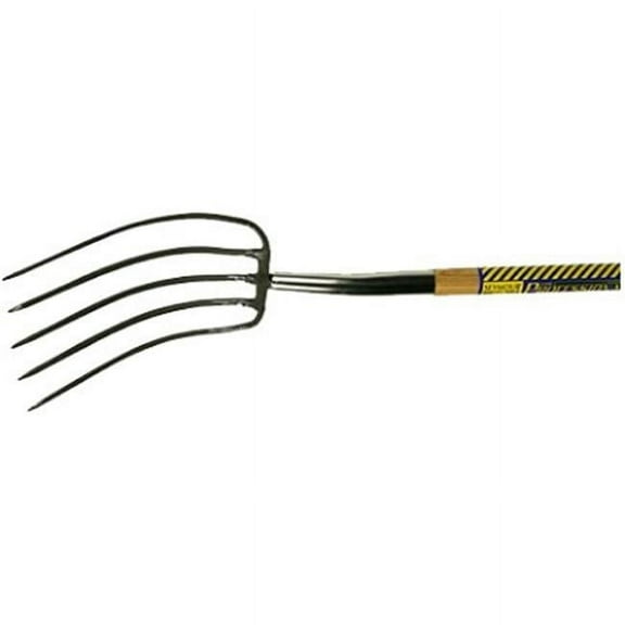 5-Tine Manure Fork with 48 in. Hardwood Handle