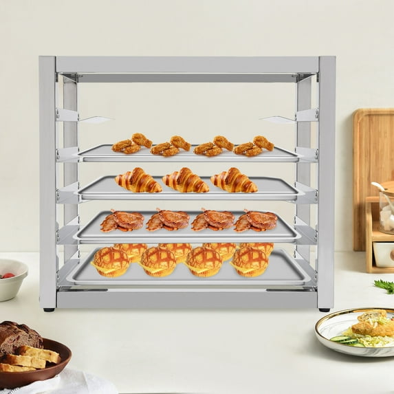5-Tire End Load Bun Commercial Dough Baking Full Sheet Pizza Bakers Tray Rack