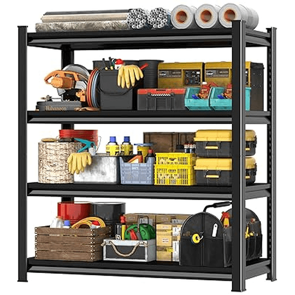5 Tire Storage Shelving Heavy Duty Garage Shelves 2000LBS Load Bearing, Full Metal Shelving Units, Durable Construction, Adjustable Shelves, Easy Assembly, 32''W x 14''D x 44''H (44*32*14)