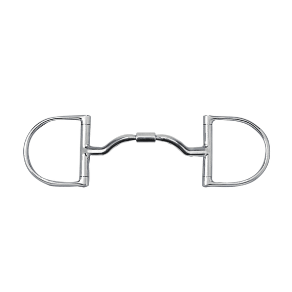 Myler 33WL Wide Ported Barrel Snaffle - Dressage Legal Level 3 Bit - Stainless Steel with Copper Inlay