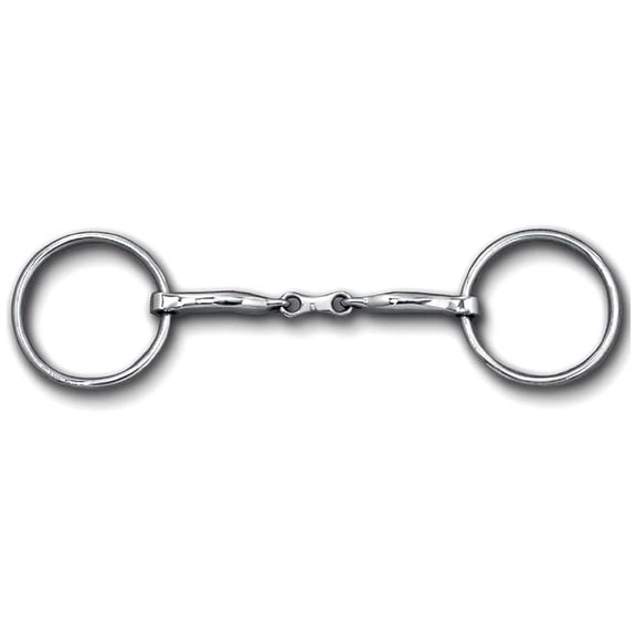 5" Toklat Myler Loose Ring Stainless Steel French Link Snaffle Mouth Bit Mb 10
