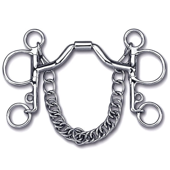 5" Toklat Myler Pelham With Stainless Steel Ported Barrel Horse Mouth Bit