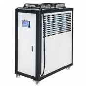 5 Ton Air Cooled Water Chiller, 5HP Industrial Chiller with Finned Condenser & Micro-Computer Control, 15KW Stainless Steel Cooling for Water Temperature Control