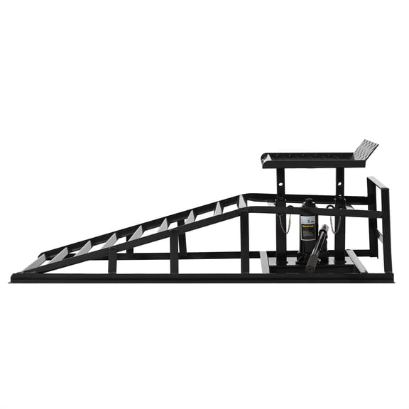 5 Ton Auto Car Truck Service Ramps Lifts, Garage Car Lift Hydraulic Ramps,Automotive Hydraulic Lift Repair Frame Lift(2 Pack) Black color