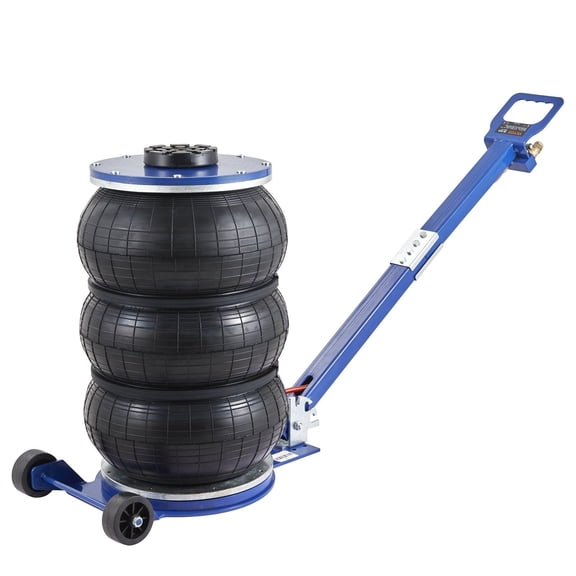 5 Ton Triple Bag Air Jack 11000 lbs Lift 18.5 Inch 470 mm Fast Pneumatic Jack with Steel Pipes Adjustable Handle for Car Garage Repair