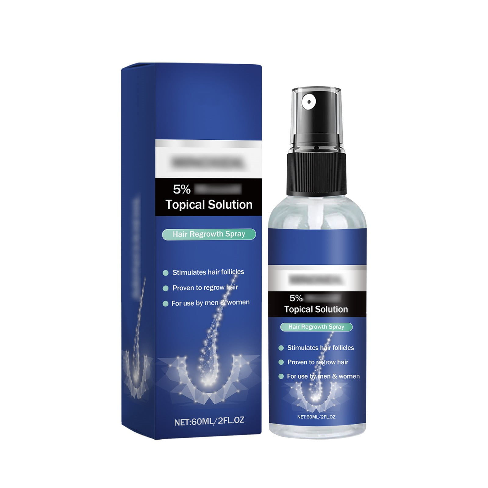 5Topical Solution Hair Growth Spray For Men And Women Hair Regrowth