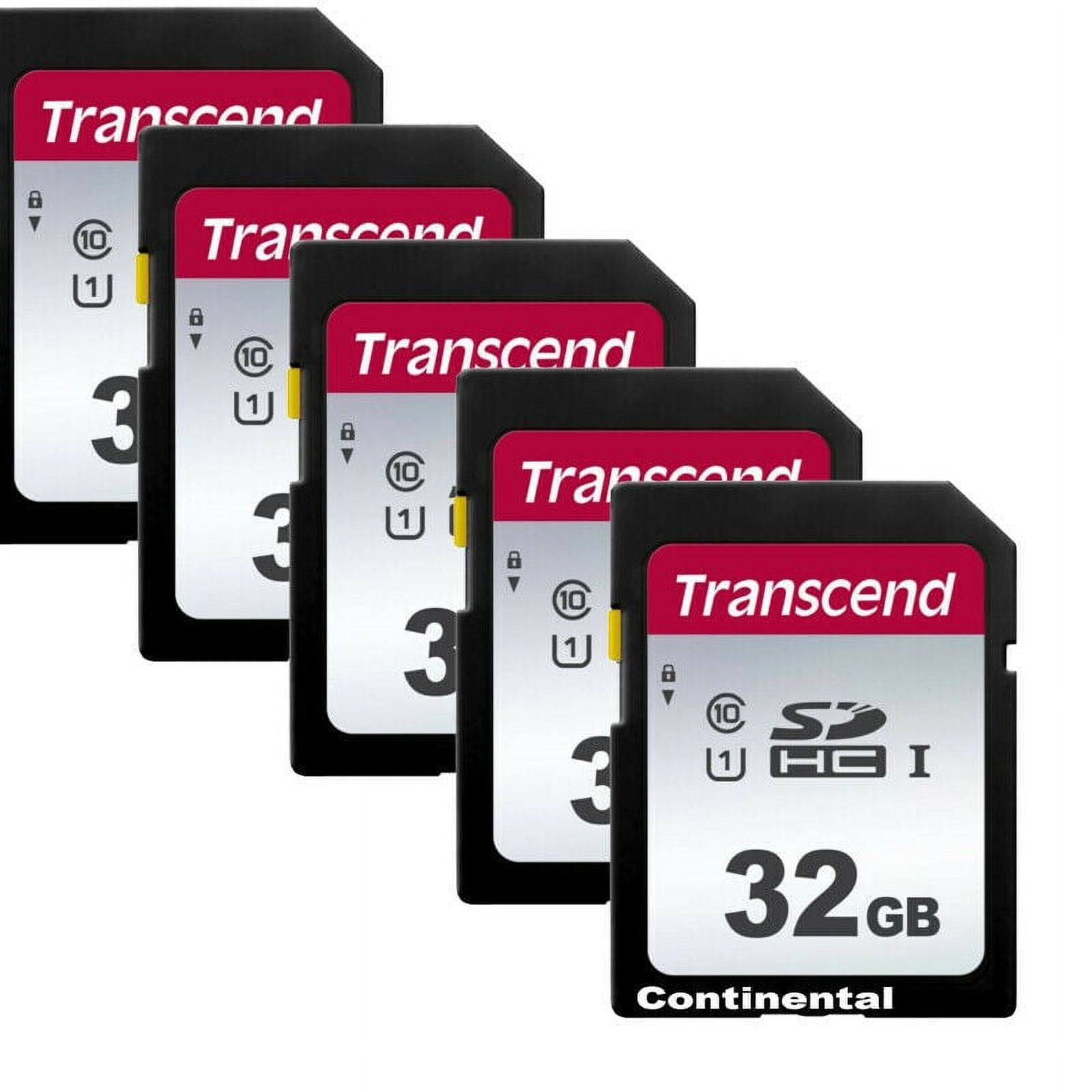 5 Transcend 32GB SD SDHC Class 10 Secure Digital Memory Card
