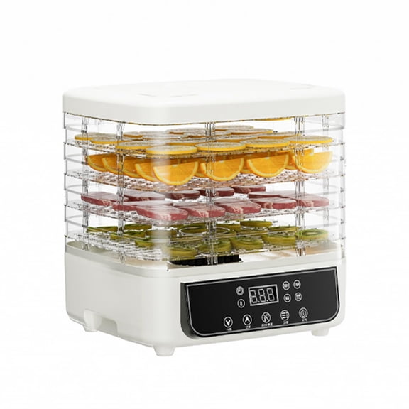 5-Tray Food Dehydrator with 72-Hour Timer, 35-70C Adjustable Temperature, 160W Energy Efficient, for Drying Meat, Fruits, Vegetables, Herbs, Jerky, and Pet Treats