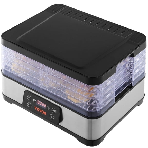 5-Tray Food Dehydrator Machine  300W Electric Dryer with Adjustable Timer & Temp for Jerky, Fruits, Herbs, Beef & Vegetables (ETL Certified)