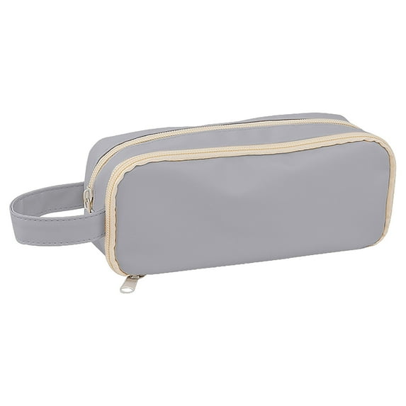 Under $5 Trendy Pencil Pouch, Large Capacity Pencil Bag with Compartments, Storage Box for Stationery Cosmetics, Portable Organizer, Multicolor Pencil Box, by Goohae