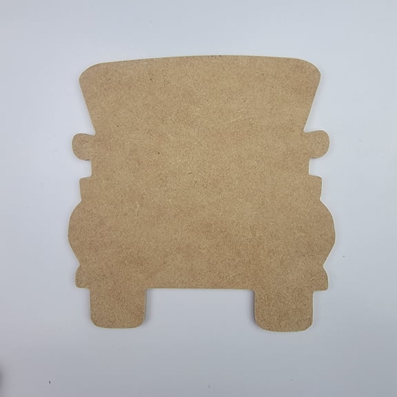 5" Truck Back, Unfinished MDF Art Shape by Wooden Craft Cutouts, 1-8 Thickness
