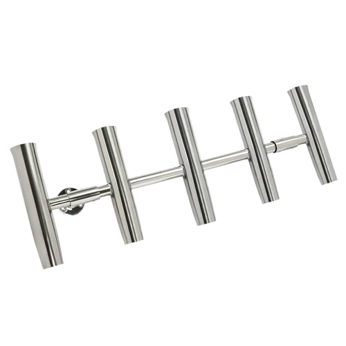NovelBee 4-Pack Stainless Steel Fishing Rod Holders - Boat & Kayak Mount, Saltwater & Freshwater Ready