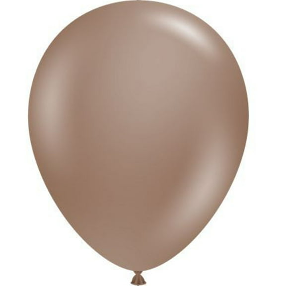 5" Tuftex Cocoa Balloons 50ct Made In USA