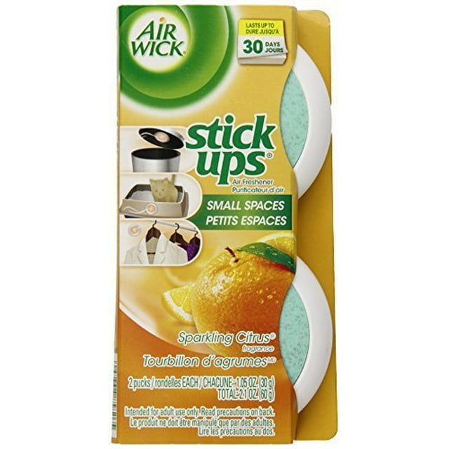 5 Twin Packs Air Wick Stick Ups Solid Air Fresheners, Sparkling Citrus