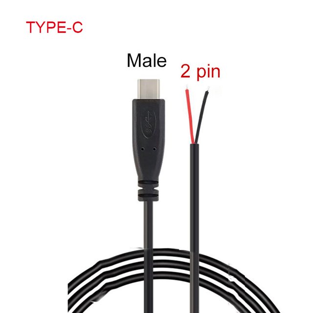 5 Types Wire Micro USB 2.0 TypeC AUX Mono Connector Power Supply