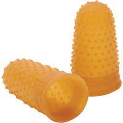 Rubber Finger Tips, 13 (Large), Amber, Dozen Rubber Finger Tips, 13 (Large), Amber, Dozen