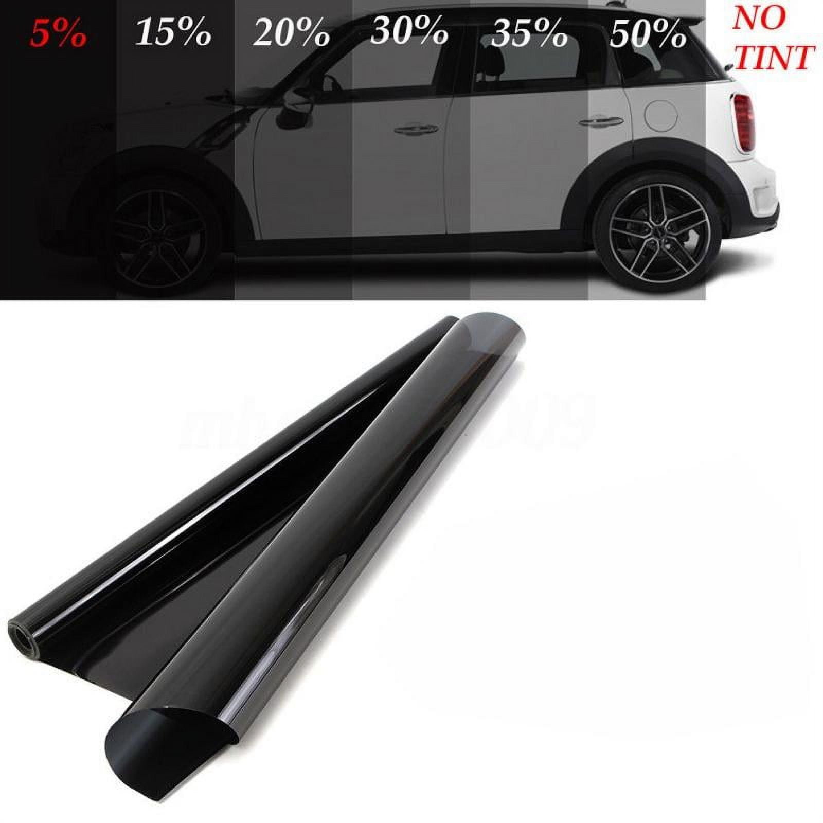 5% VLT Black Car Window Tint Tinting Film Glass Vinyl Roll Stickers Scratch Resistant Home House PET Solar Protection