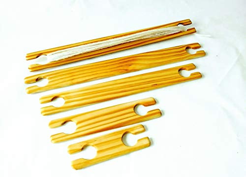 5 Variety Sizes Stick Shuttles 4,6,8,10 and 12 inch Weaving Stick ...