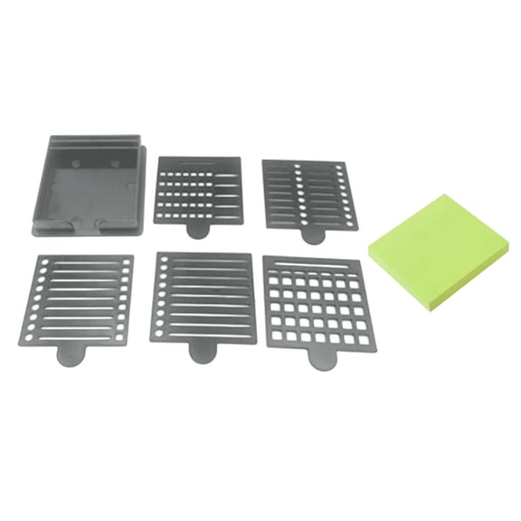 5 Versatile Templates Note Organizer Stencil Holder ABS Material Durable Convenient for Productivity Daily Planning Home School Journaling Brainstorming