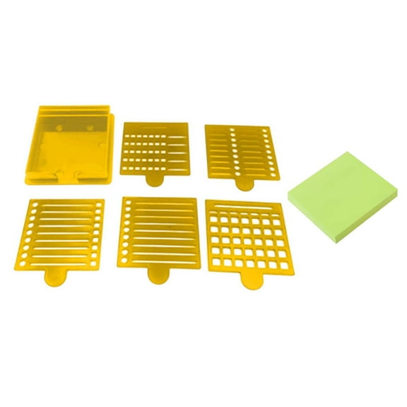 5 Versatile Templates Note Organizer Stencil Holder ABS Material Durable Convenient for Productivity Daily Planning Home School Journaling Brainstorming