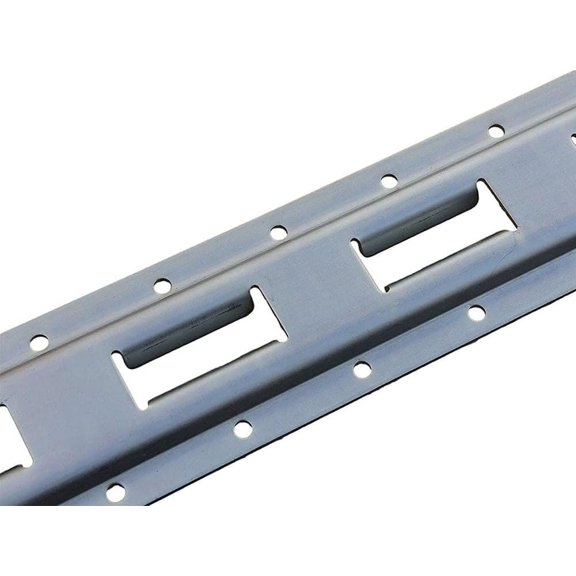 5' Vertical E-Track Tie-Down Rail - Galvanized Steel Trailer Tie Down Track, 12 Gauge Heavy Duty E-Track System for Cargo Securement in & - Gray