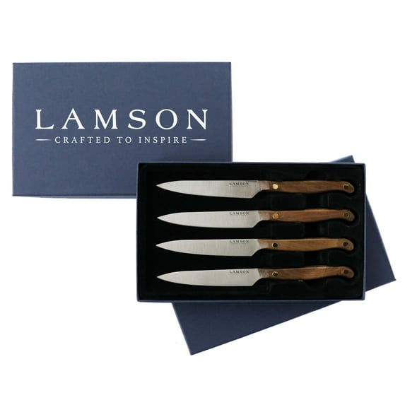 5" Vintage Steak Knives, 4-Piece Sets, Fine-Edge or Serrated - Serrated Edge
