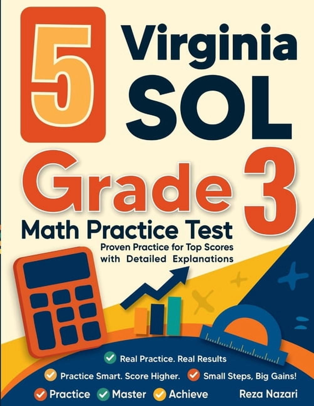 5 Virginia SOL Grade 3 Math Practice Tests: Proven Practice for Top Scores with Detailed Explanations, (Paperback)