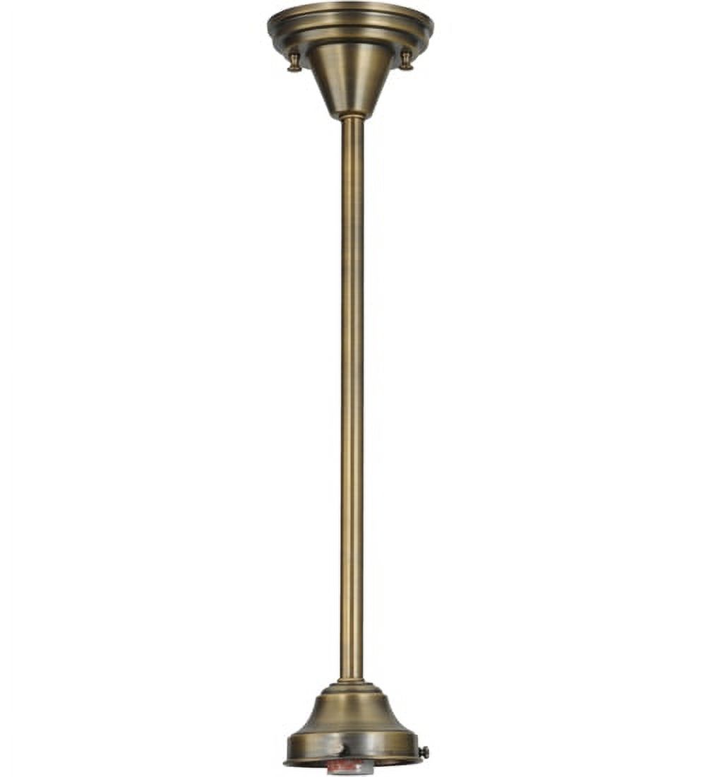 5"W Antique Brass 1 LT Pendant Hardware