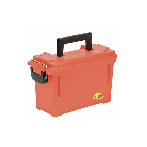 5"W Safety Orange Portable Tool Box, Matte