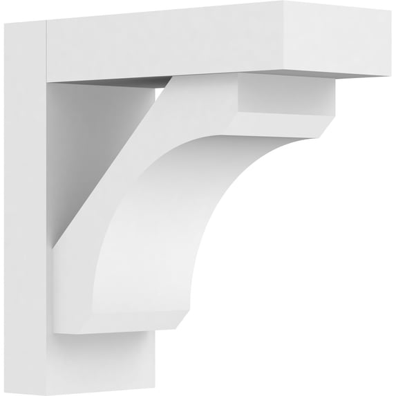 5"W X 12"D X 12"H Standard Legacy Architectural Grade Pvc Bracket With Block Ends