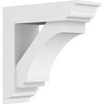 thumbnail image 1 of 5"W X 14"D X 14"H Standard Imperial Architectural Grade Pvc Bracket With Traditional Ends, 1 of 8