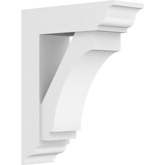 5"W X 14"D X 18"H Standard Imperial Architectural Grade Pvc Bracket With Traditional Ends