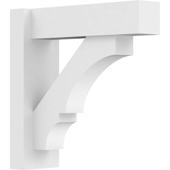5"W X 16"D X 16"H Balboa Architectural Grade PVC Outlooker with Block Ends