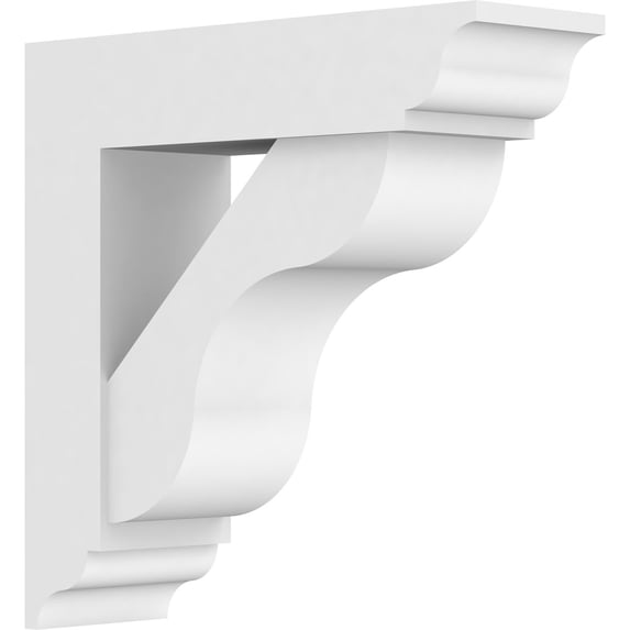 5"W X 16"D X 16"H Standard Carmel Architectural Grade Pvc Bracket With Traditional Ends
