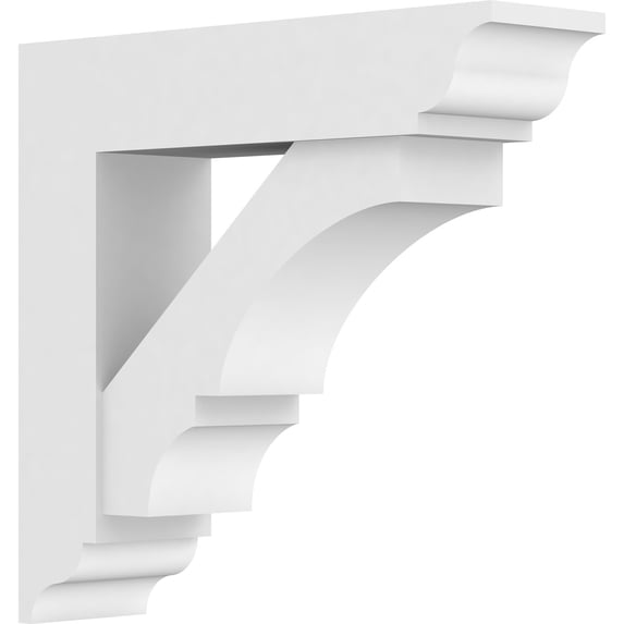 5"W X 18"D X 18"H Standard Balboa Architectural Grade Pvc Bracket With Traditional Ends